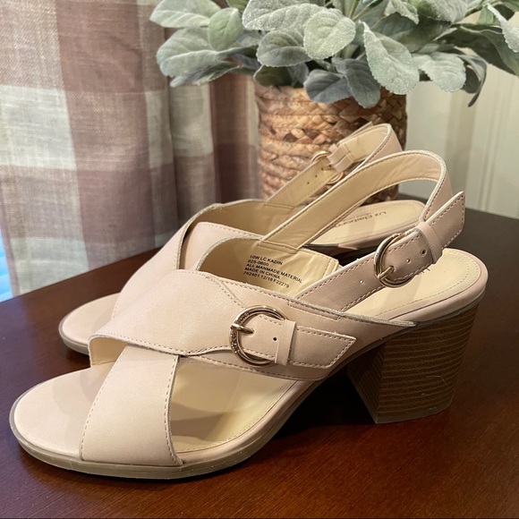 Liz Claiborne Sandal 10W Blush Block Heel NIB - Picture 13 of 16